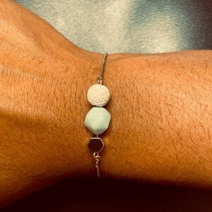 Aquamarine Essential Oil Defuser Bracelet